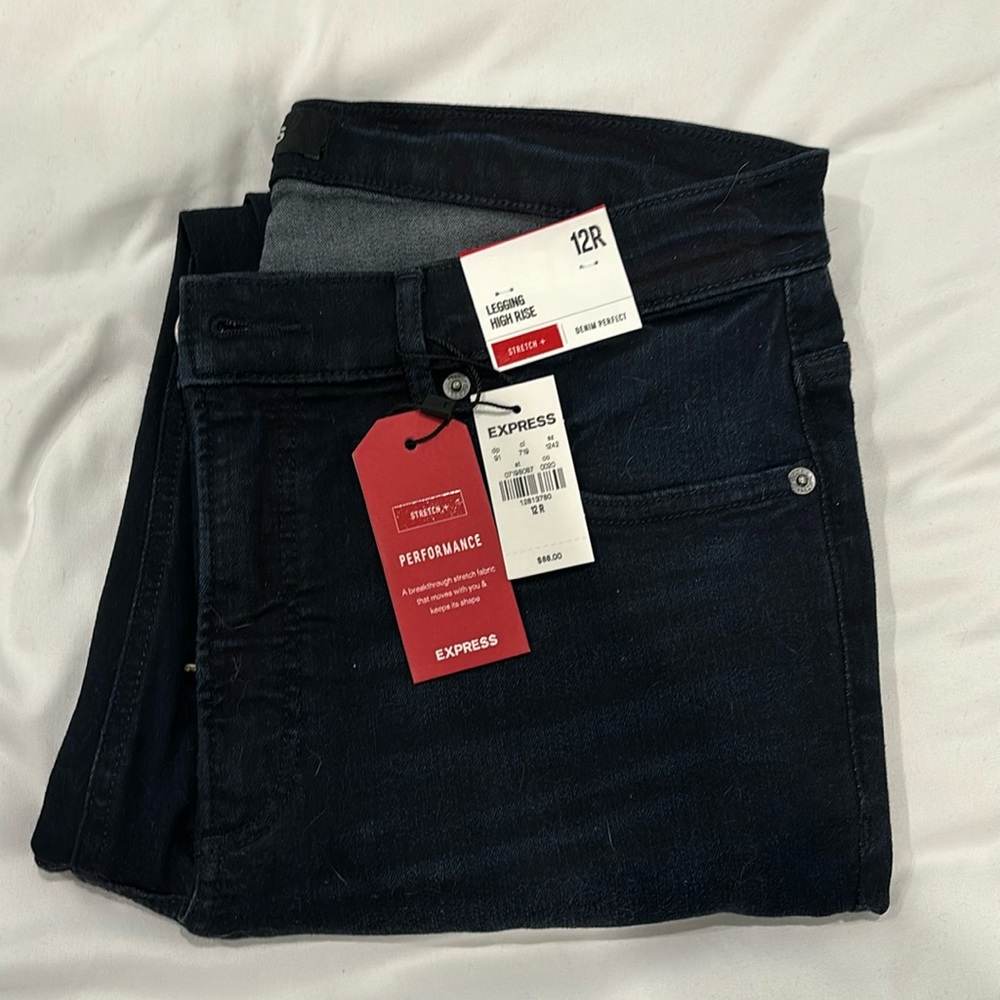 Express High Rise Jean Legging Size 12